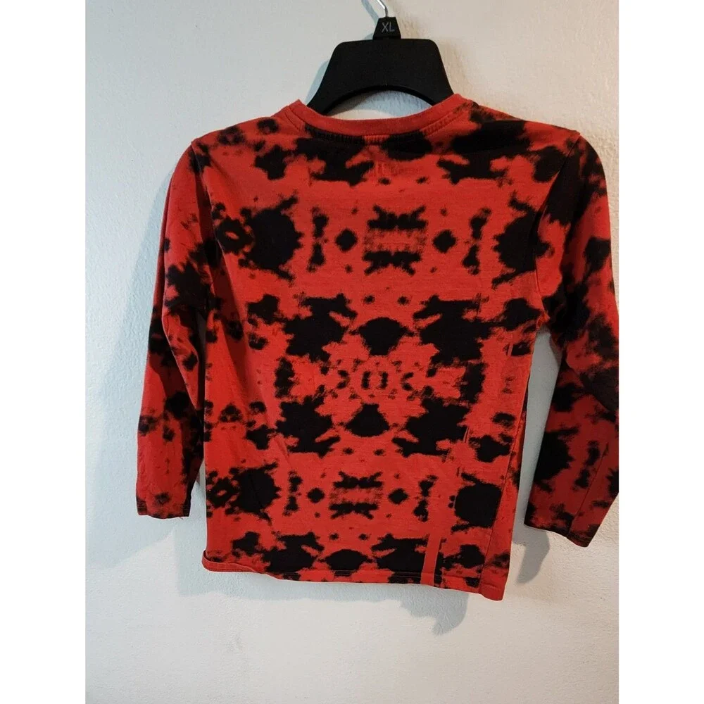 Mecca Shirt boys long sleeves Size 10 color Red and Black